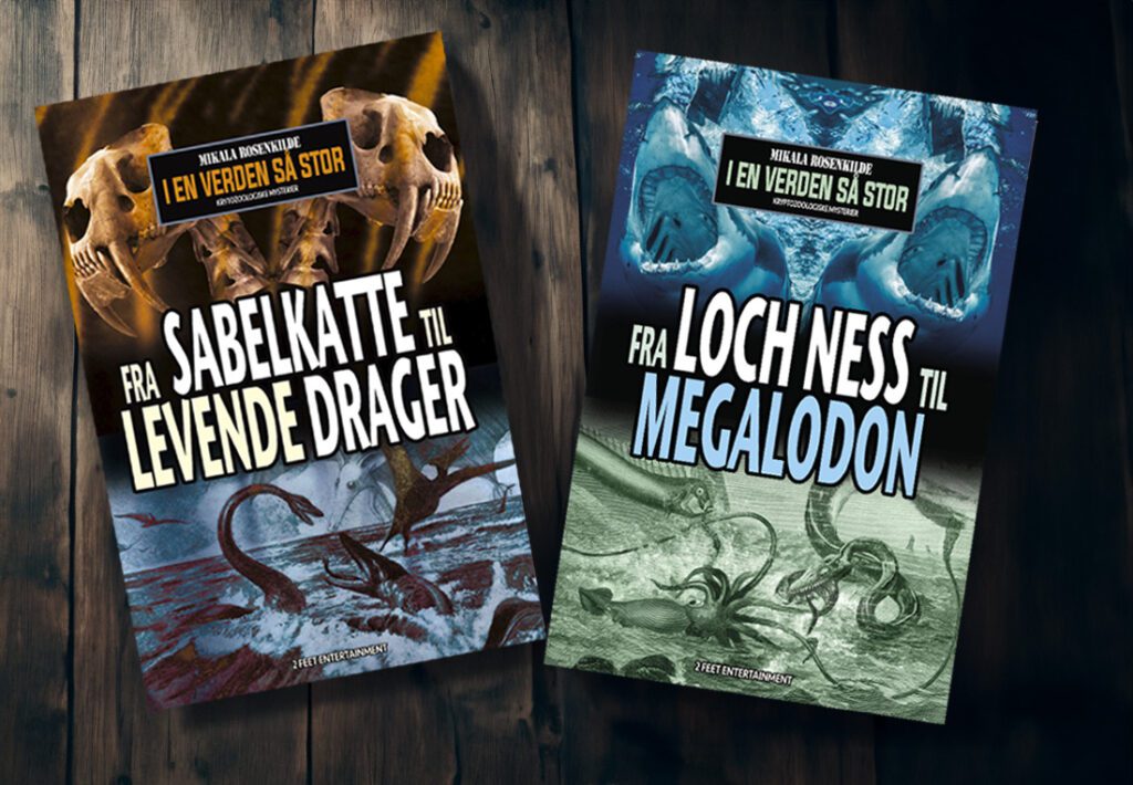 Bogomslagene Fra sabelkatte til levende drager og Fra Loch Ness til megalodon